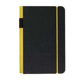 Quaderno in cartoncino con elastico colorato, fogli a righe (100 pag.) con tasca interna p FullGadgets.com