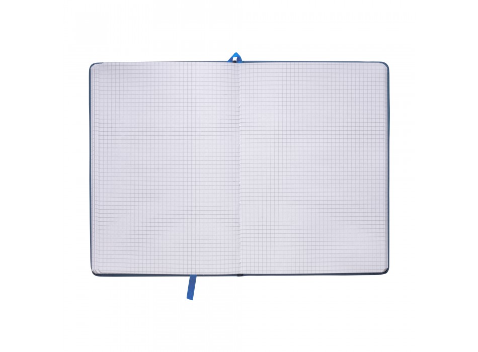 Quaderno in pu con elastico colorato, fogli a quadretti (80 pag.), segnalibro in raso FullGadgets.com