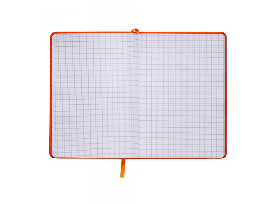 Quaderno in pu con elastico colorato, fogli a quadretti (80 pag.), segnalibro in raso FullGadgets.com