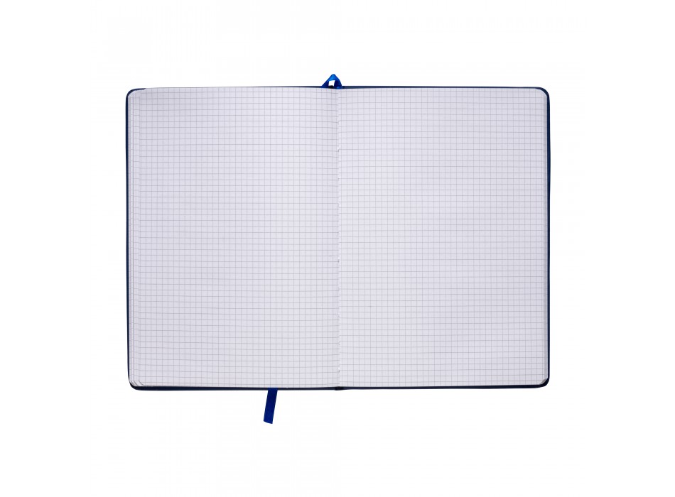 Quaderno in pu con elastico colorato, fogli a quadretti (80 pag.), segnalibro in raso FullGadgets.com