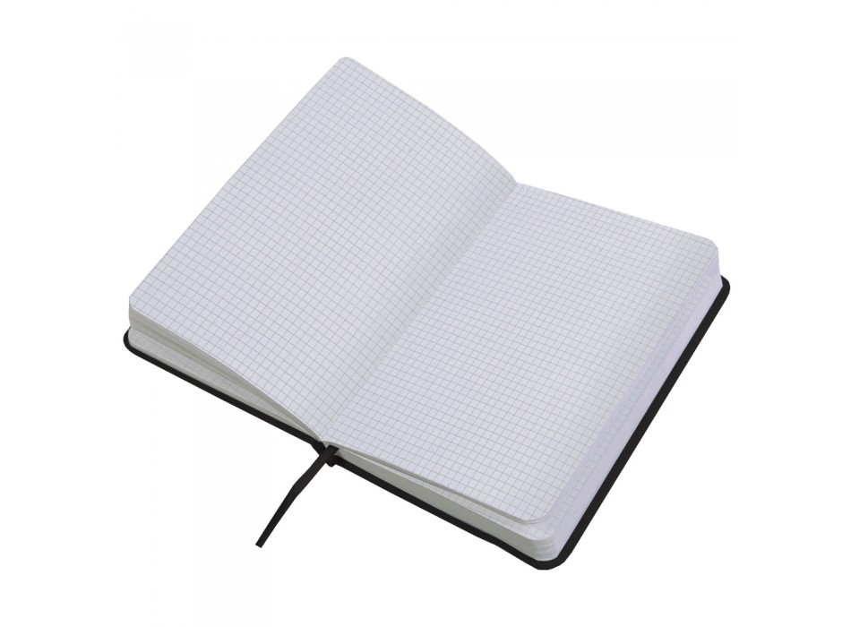 Quaderno in pu con elastico colorato, fogli a quadretti (80 pag.), segnalibro in raso FullGadgets.com
