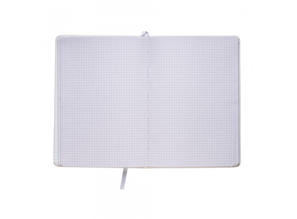 Quaderno in pu con elastico colorato, fogli a quadretti (80 pag.), segnalibro in raso FullGadgets.com