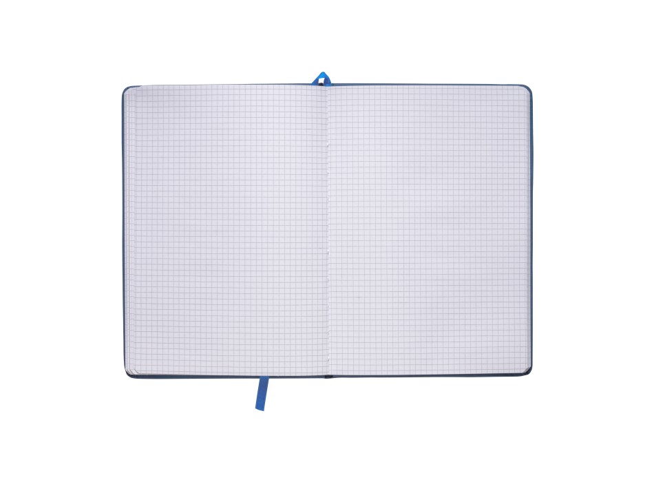 Quaderno in PU con elastico colorato, fogli a quadretti (80 pag.), segnalibro in raso FullGadgets.com