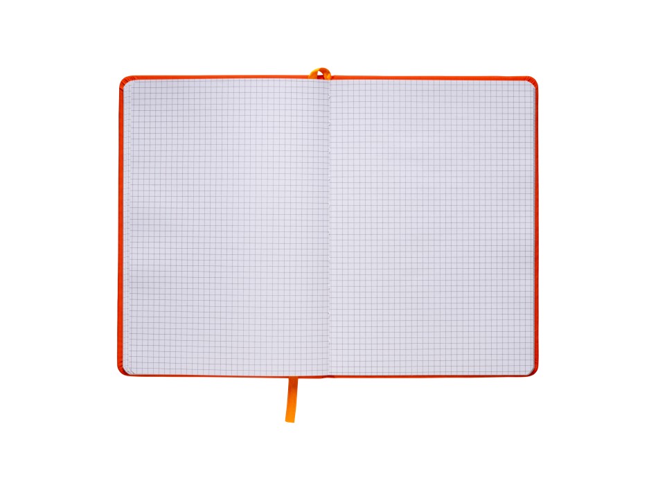 Quaderno in PU con elastico colorato, fogli a quadretti (80 pag.), segnalibro in raso FullGadgets.com