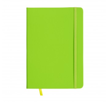 Quaderno in pu con elastico colorato, fogli a righe (80 pag.) colore avorio, segnalibro in FullGadgets.com