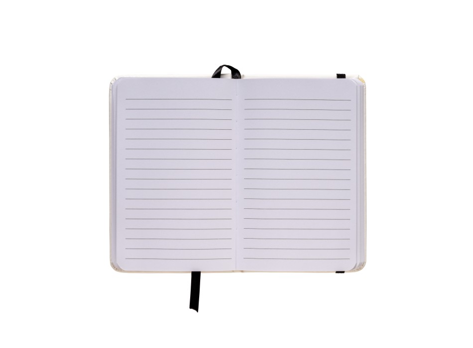 Quaderno in PU con elastico colorato, fogli a righe (80 pag.), segnalibro in raso FullGadgets.com