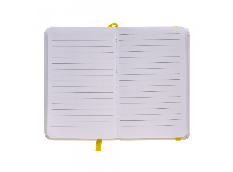 Quaderno in pu con elastico colorato, fogli a righe (80 pag.), segnalibro in raso FullGadgets.com