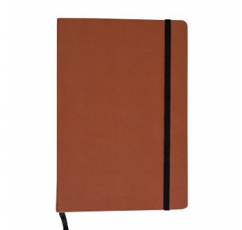 Quaderno in pu con elastico, fogli a righe color avorio (80 pag.), segnalibro in raso FullGadgets.com