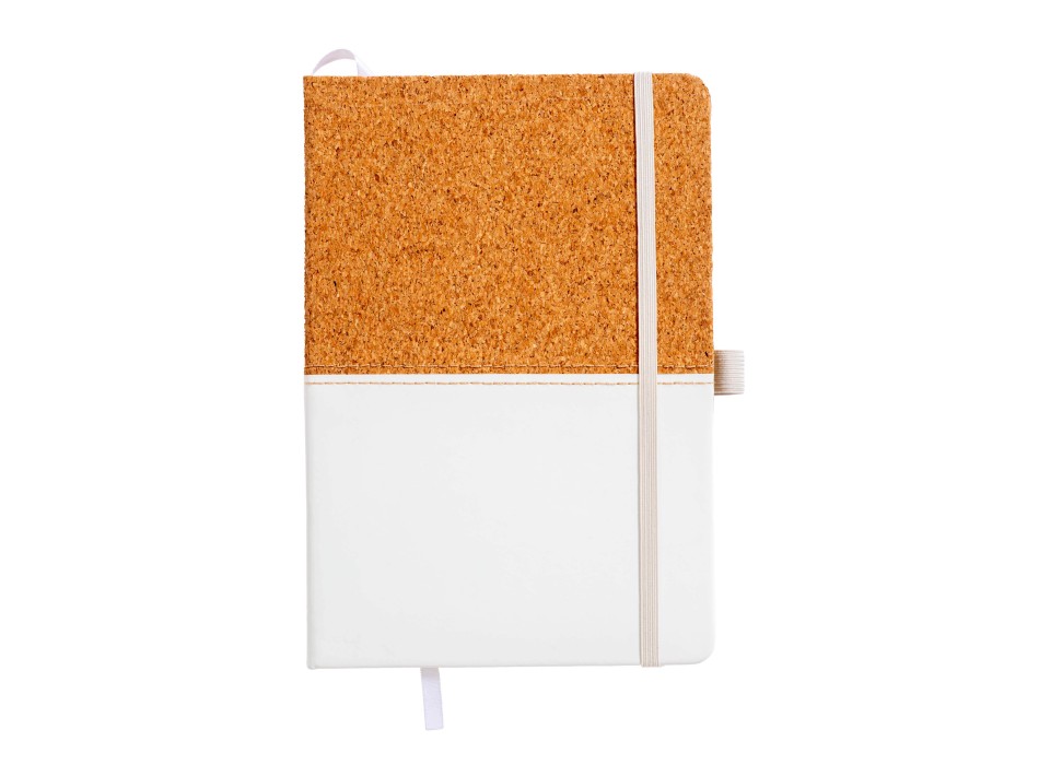 Quaderno in sughero e PU, fogli a righe 80 pag. da 70 gr. in color avorio. FullGadgets.com