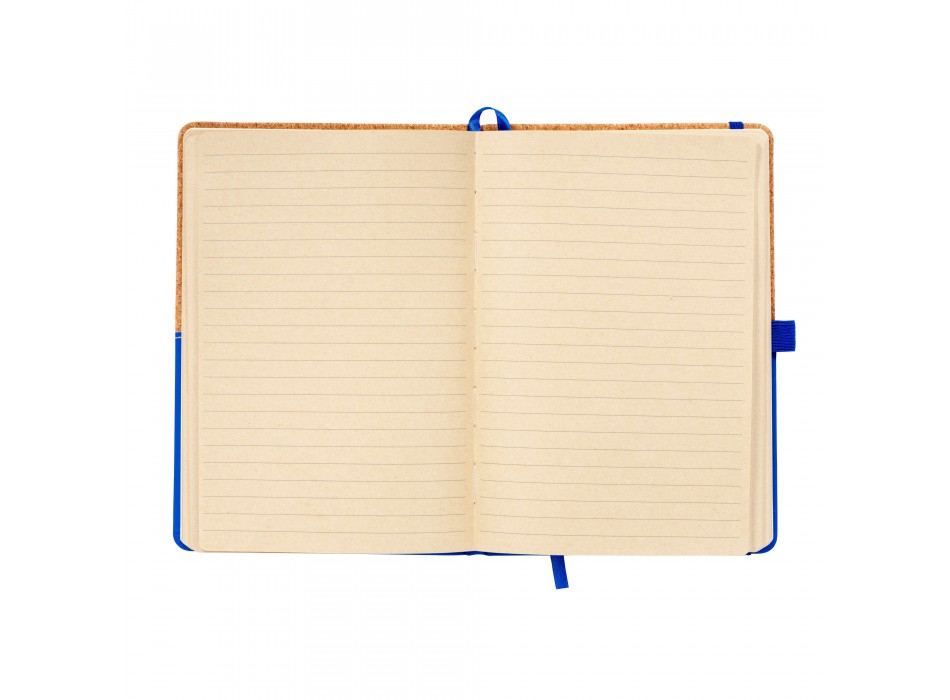 Quaderno in sughero e pu, fogli a righe 80 pag. da 70 gr. in color avorio. FullGadgets.com