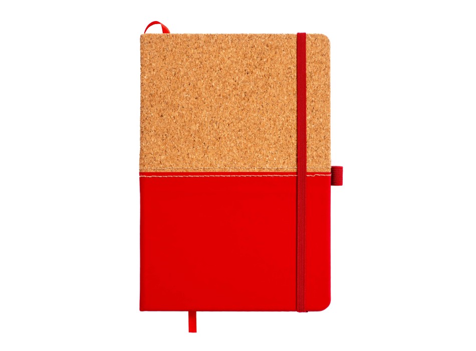 Quaderno in sughero e PU, fogli a righe 80 pag. da 70 gr. in color avorio. FullGadgets.com