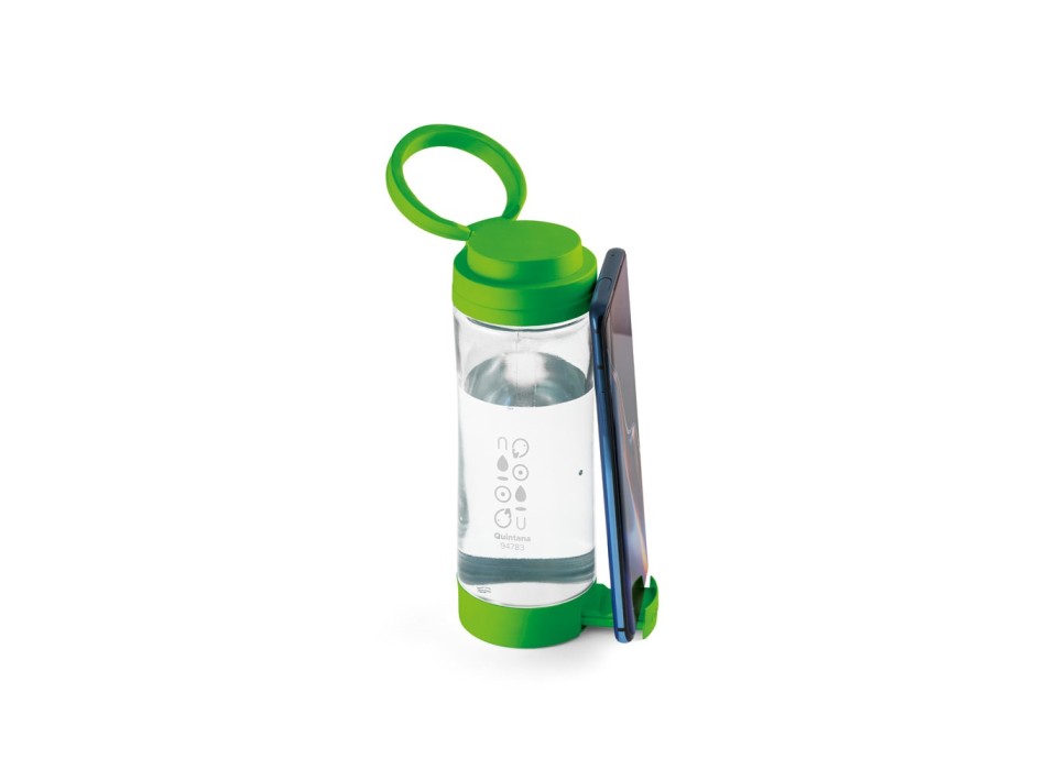 QUINTANA. Borraccia sportiva in vetro con tappo in PP 390 mL FullGadgets.com