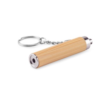 RACHEL. Portachiavi in bambù e ABS con torcia LED FullGadgets.com