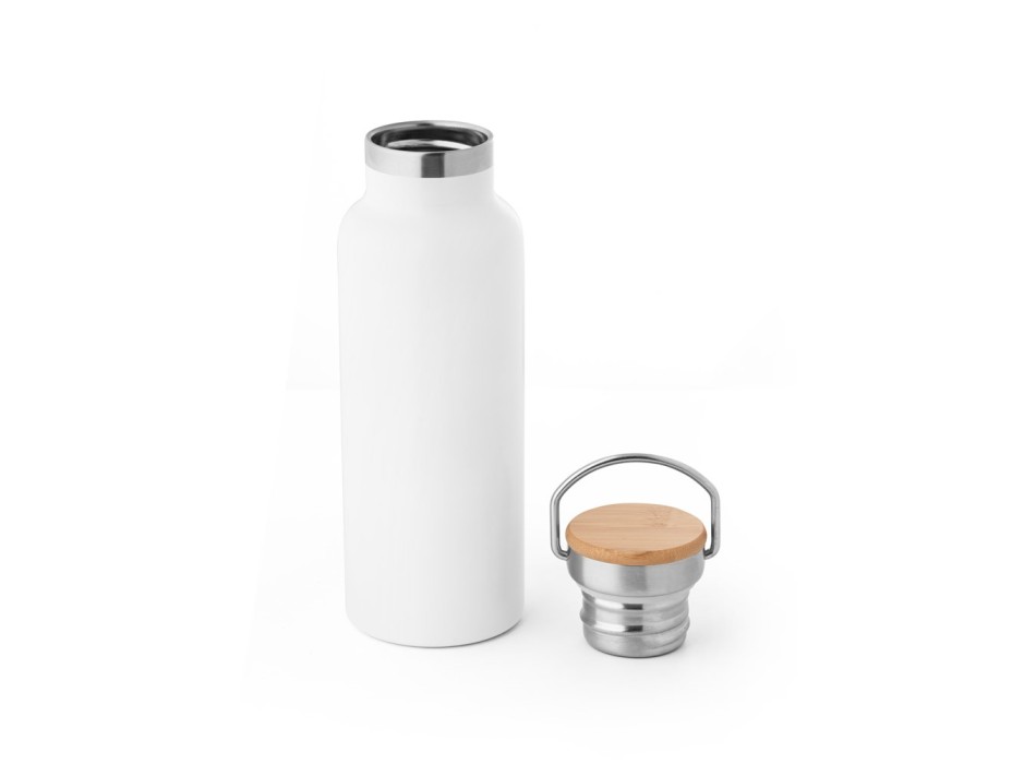 RAGNAR. Borraccia in acciaio inox (riciclata al 36%) a doppia parete termica, isolata sottovuoto 570 mL FullGadgets.com