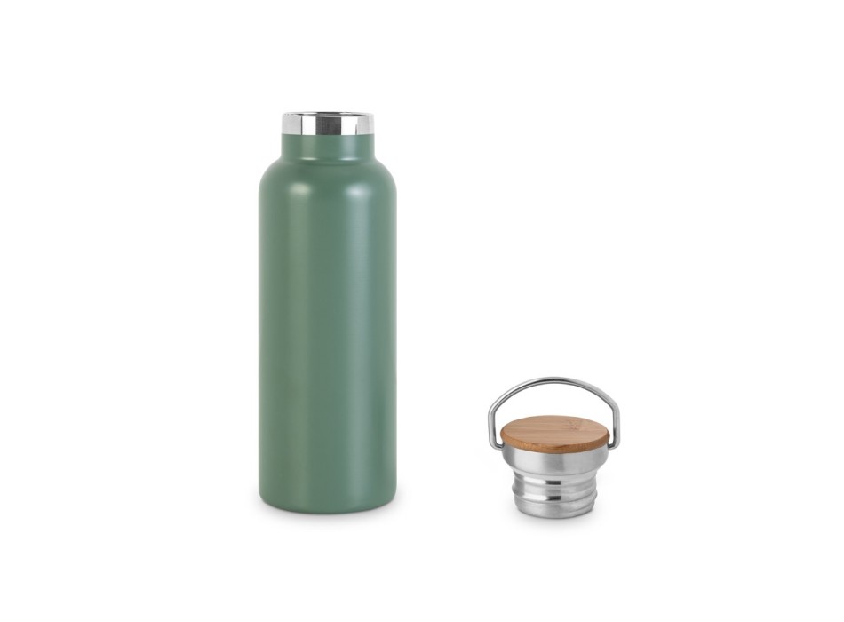 RAGNAR. Borraccia in acciaio inox (riciclata al 36%) a doppia parete termica, isolata sottovuoto 570 mL FullGadgets.com