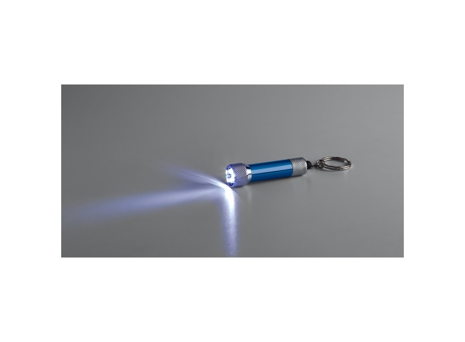 RE-LERGAN. Portachiavi in ​​alluminio (riciclato al 92%) con torcia LED a 3 luci FullGadgets.com