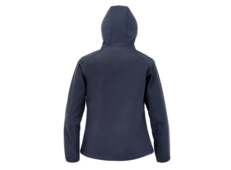 Recycled 3-layer printable womens hooded softshell FullGadgets.com