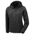 Recycled 3-layer printable womens hooded softshell FullGadgets.com