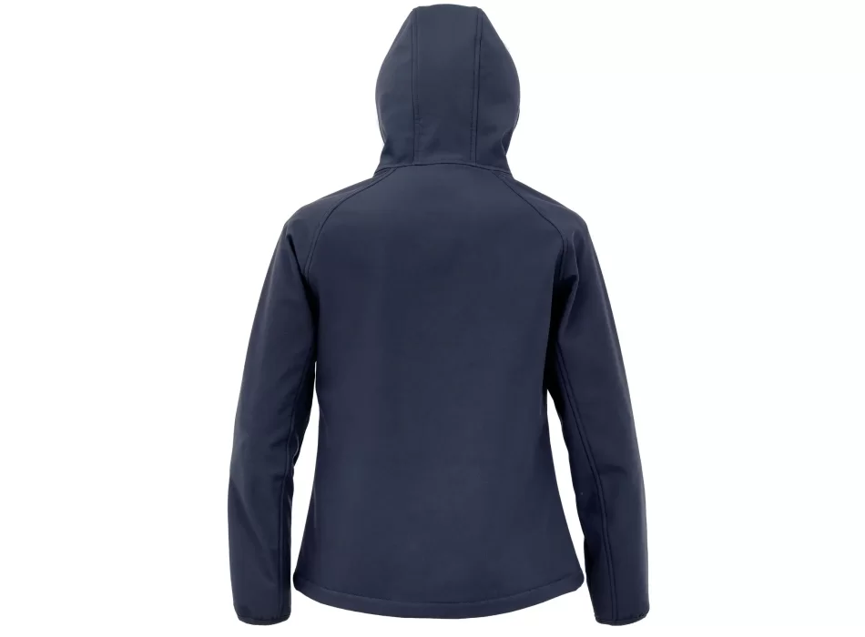 Recycled 3-layer printable womens hooded softshell FullGadgets.com