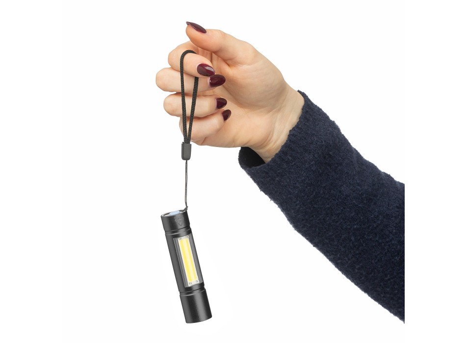Recycled aluminium COB flashlight Sami FullGadgets.com