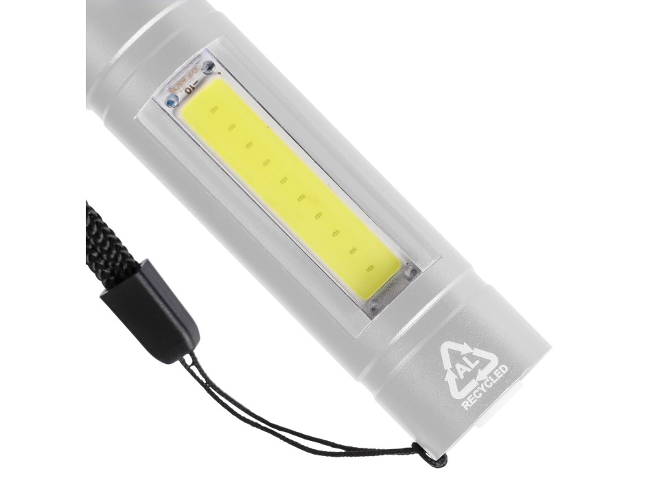 Recycled aluminium COB flashlight Sami FullGadgets.com