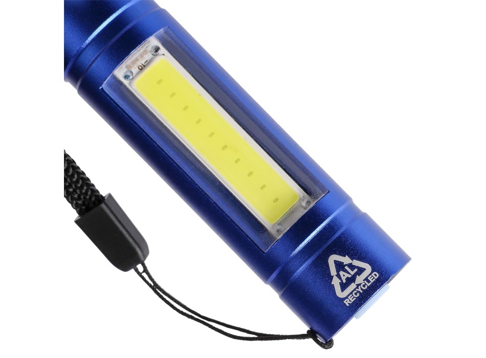Recycled aluminium COB flashlight Sami FullGadgets.com