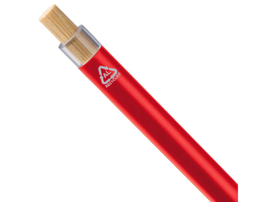 Recycled aluminium lacquered push ballpen Maren FullGadgets.com