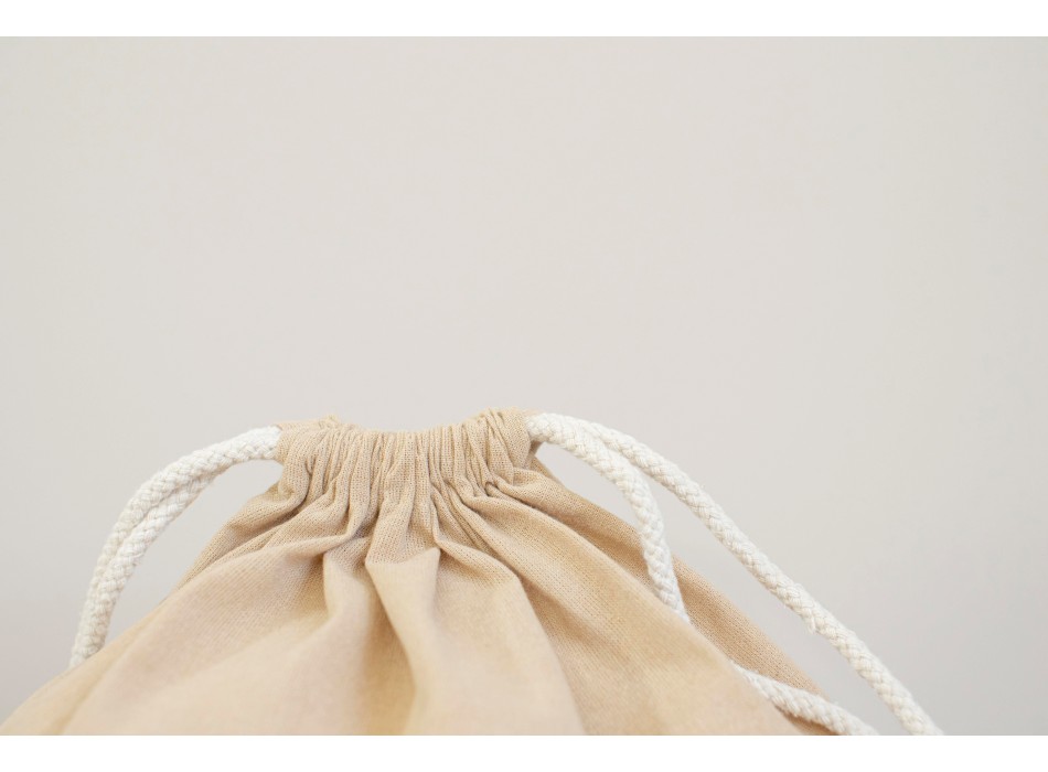 Recycled cotton (120 gr/m2) drawstring bag Joy FullGadgets.com