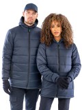Recycled hooded padded parka