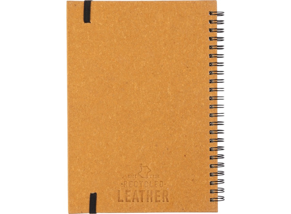 Recycled leather notebook A5 Egon Original FullGadgets.com