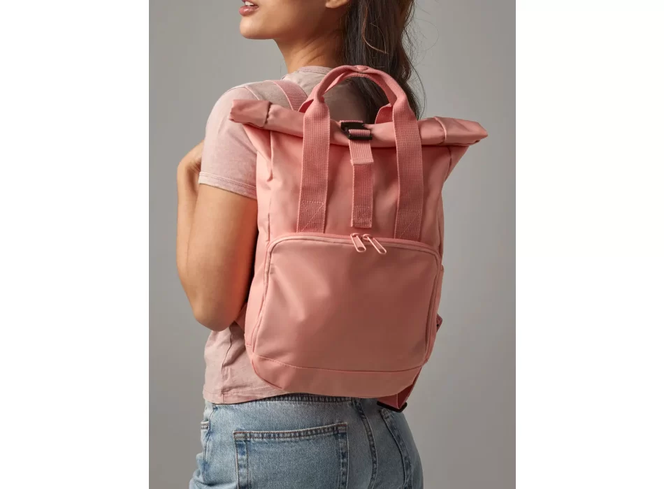 Recycled Mini Twin Handle Roll-Top Backpack FullGadgets.com