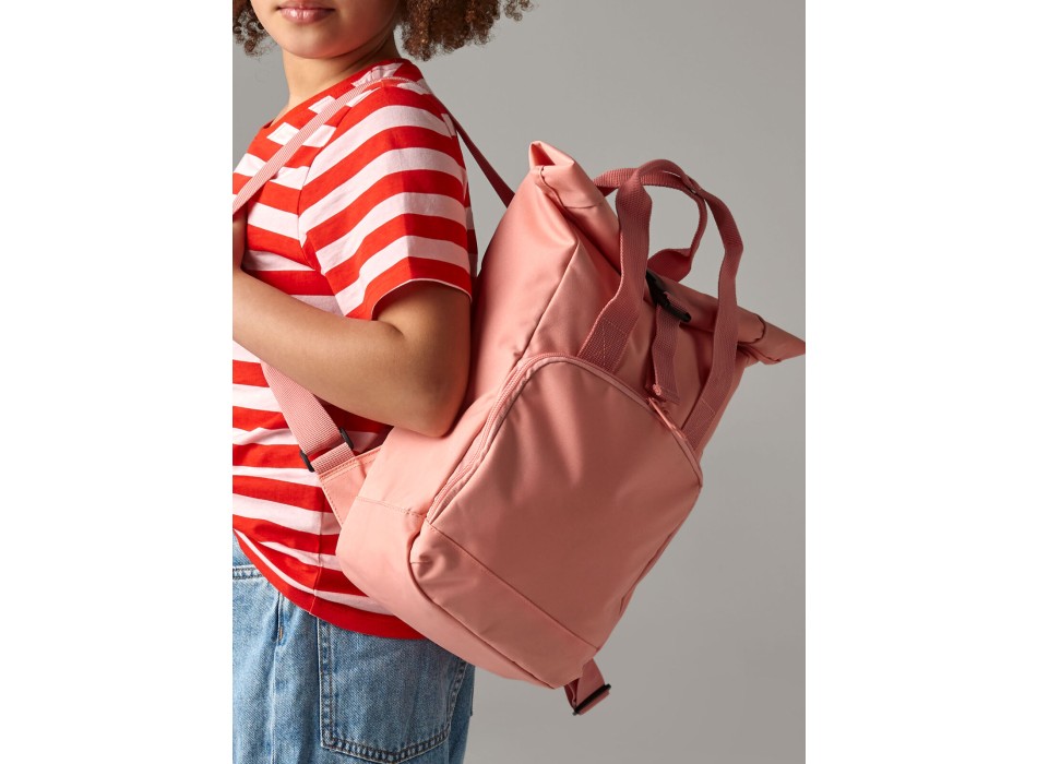 Recycled Mini Twin Handle Roll-Top Backpack FullGadgets.com