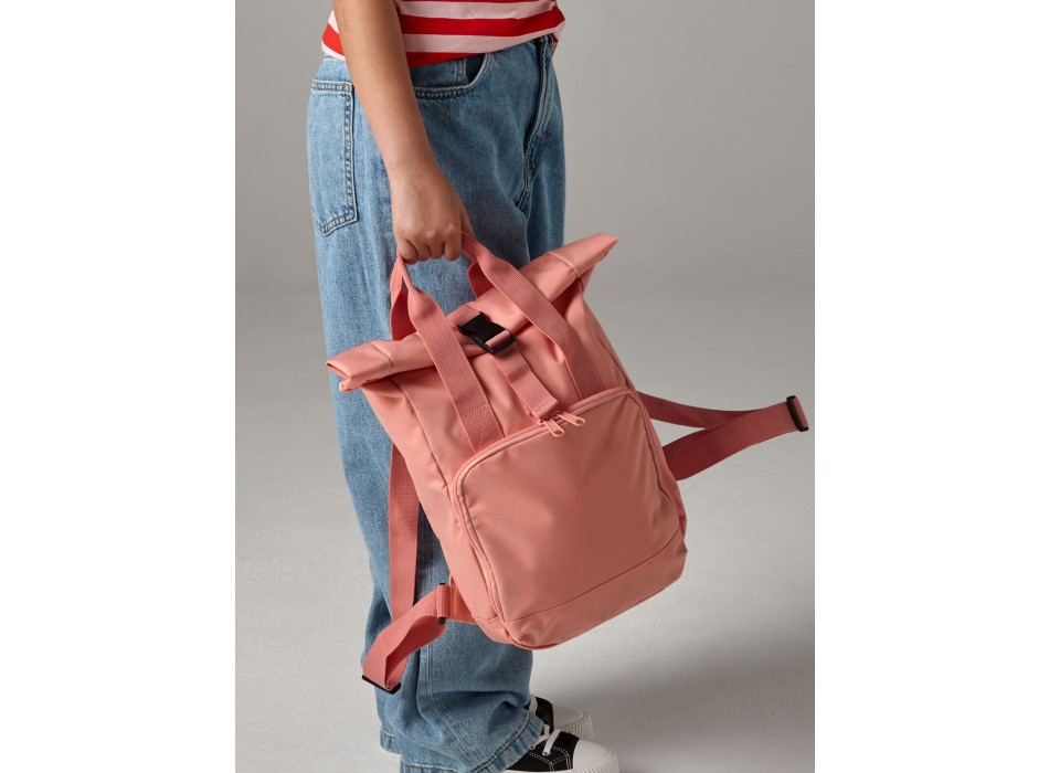 Recycled Mini Twin Handle Roll-Top Backpack FullGadgets.com