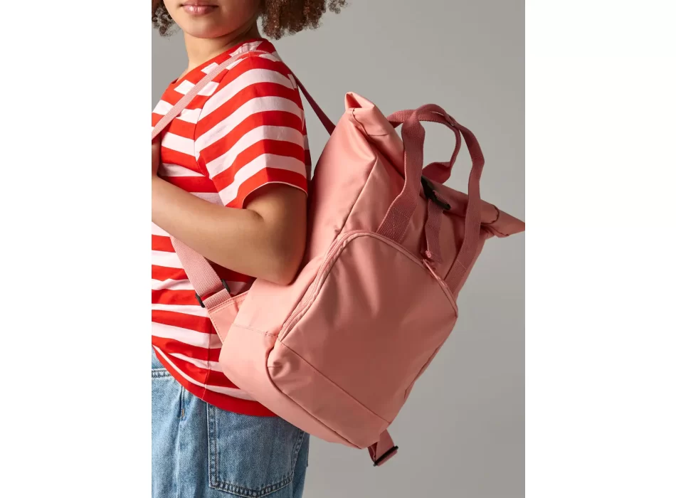 Recycled Mini Twin Handle Roll-Top Backpack FullGadgets.com