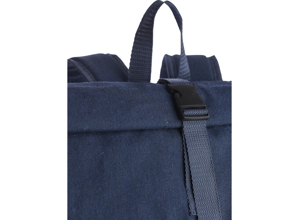 Recycled polycotton (330 gsm) rolltop backpack Thaddeus FullGadgets.com