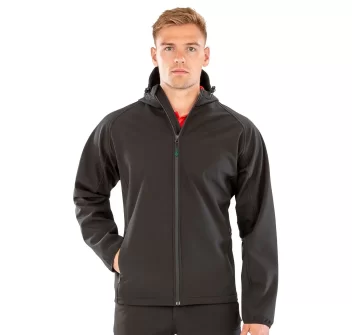 Recycled printable 3-layer hooded softshell FullGadgets.com