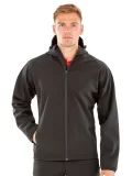 Recycled printable 3-layer hooded softshell