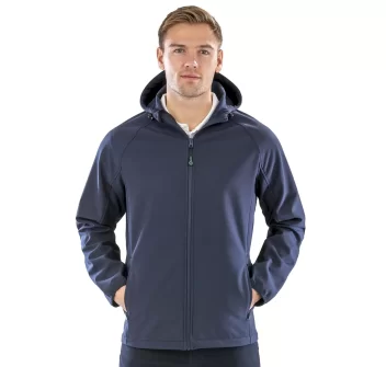 Recycled printable 3-layer hooded softshell FullGadgets.com