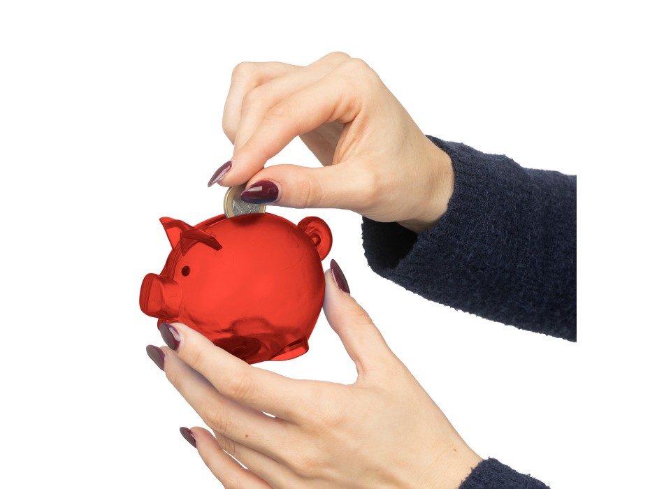 Recycled PS plastic piggy bank Vivi FullGadgets.com