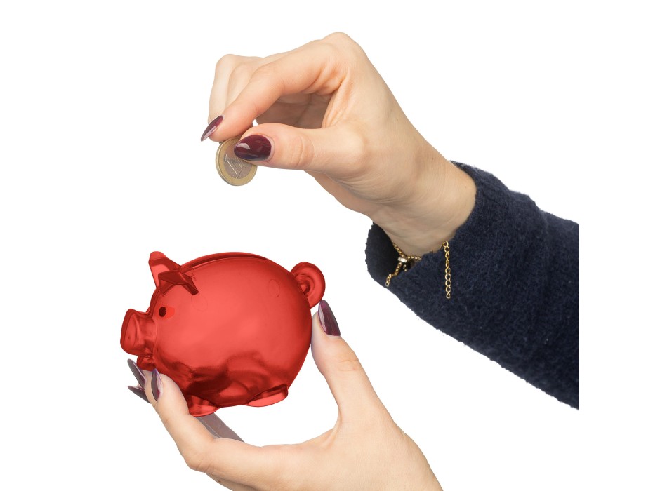 Recycled PS plastic piggy bank Vivi FullGadgets.com