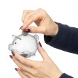 Recycled PS plastic piggy bank Vivi FullGadgets.com