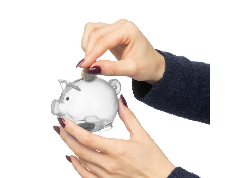 Recycled PS plastic piggy bank Vivi FullGadgets.com