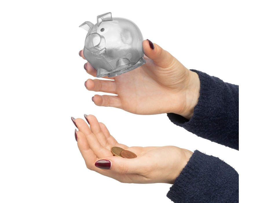 Recycled PS plastic piggy bank Vivi FullGadgets.com