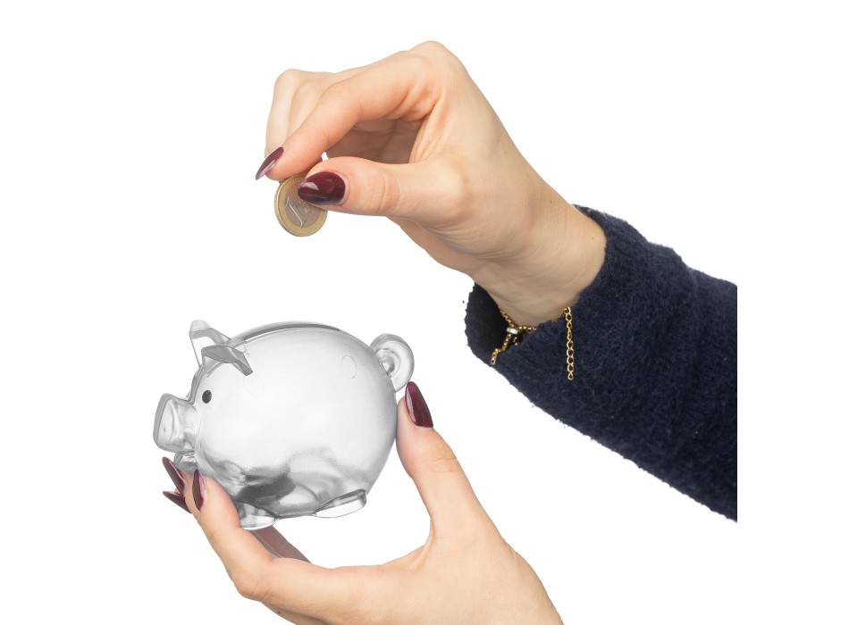 Recycled PS plastic piggy bank Vivi FullGadgets.com