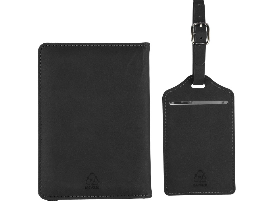 Recycled PU passport holder and luggage label Zani FullGadgets.com