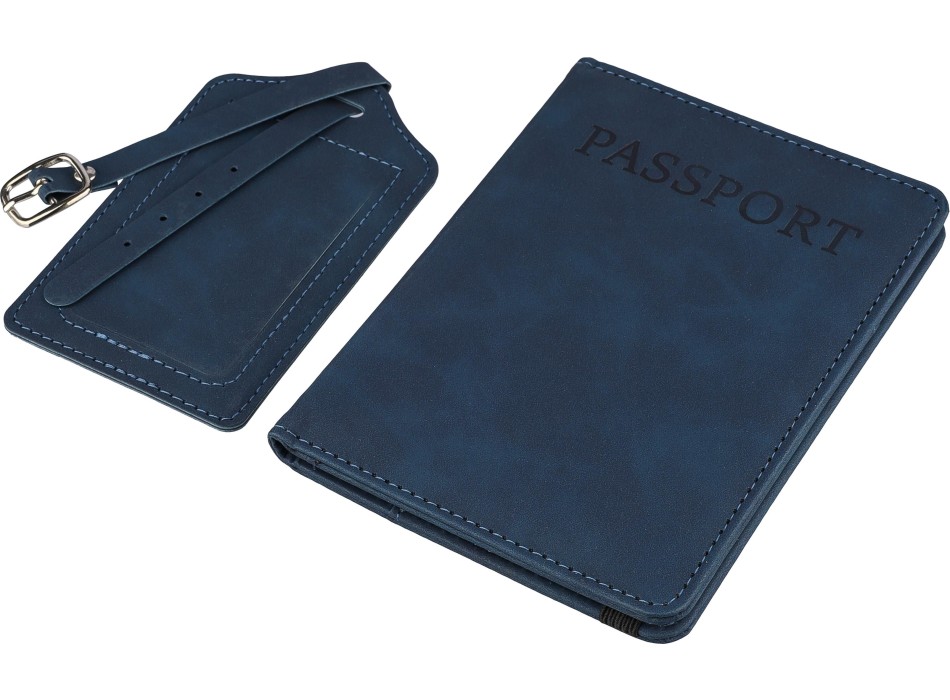 Recycled PU passport holder and luggage label Zani FullGadgets.com