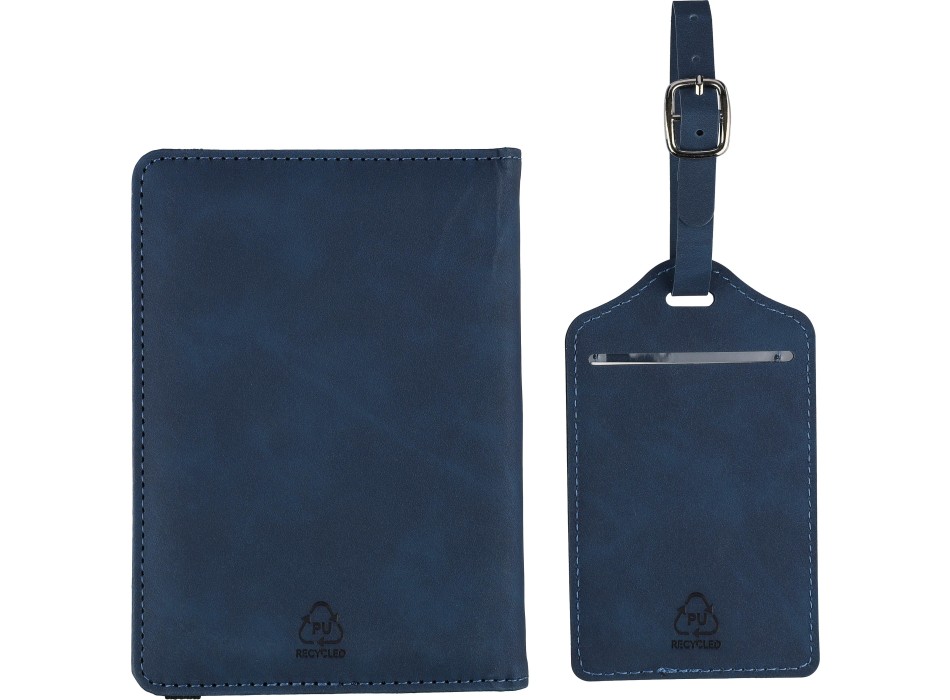 Recycled PU passport holder and luggage label Zani FullGadgets.com