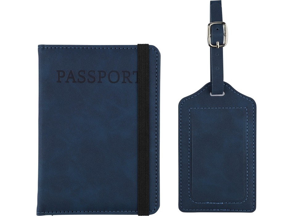 Recycled PU passport holder and luggage label Zani FullGadgets.com