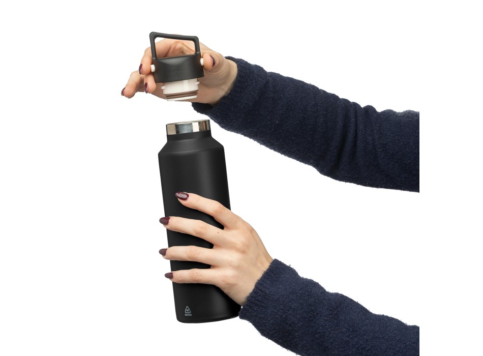 Recycled stainless steel double-walled bottle (600 ml) Mace FullGadgets.com