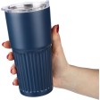 Recycled stainless steel double-walled drinking mug (500 ml) Kael FullGadgets.com